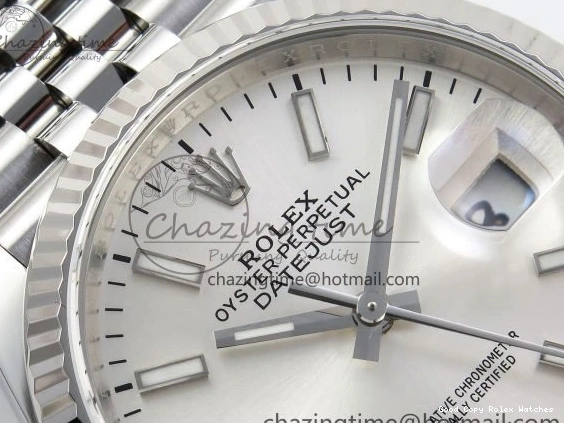 Best AAA Replica Sites Silver 1:1 Steel APF Youthful 904L VR on 126234 Edition 36 DateJust Sitck Best Bracelet Jubilee 1579 SS Dial 0101